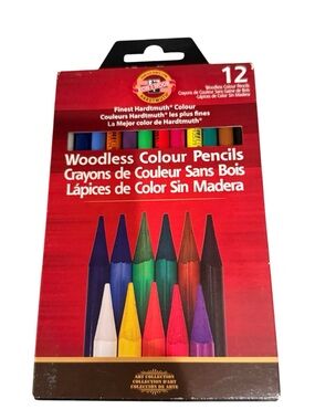 Koh-I-Noor Woodless Colour Pencils - Multi Color - 12 Pack